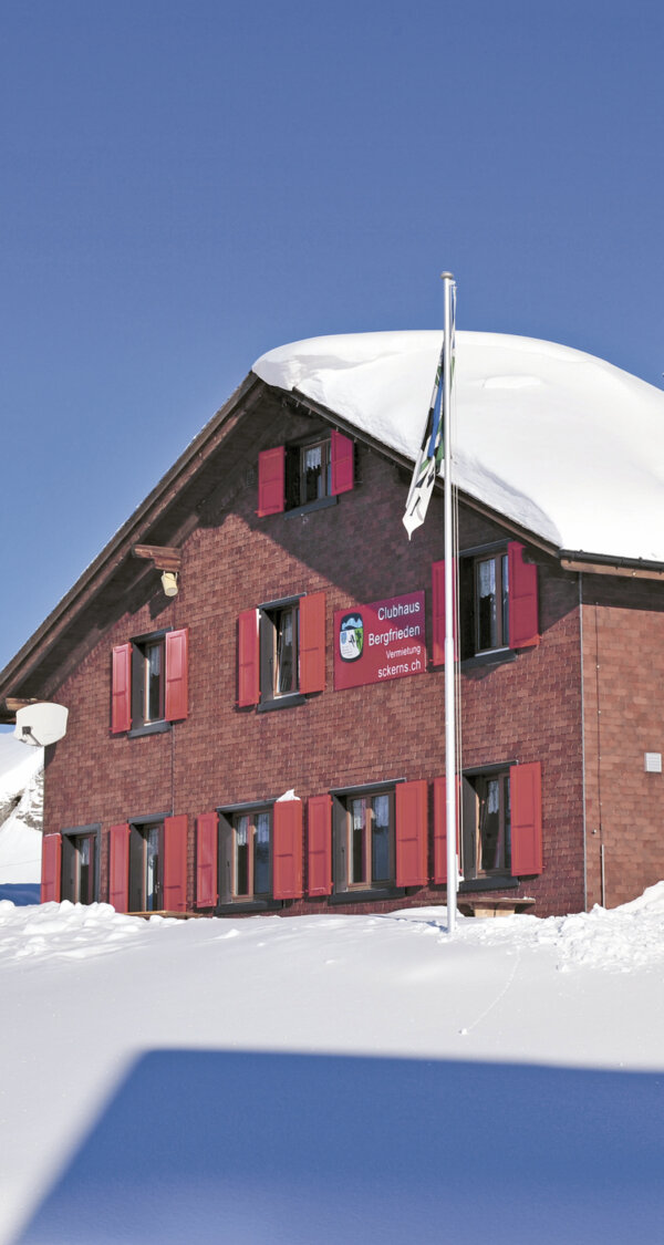 Frutt Essen Schlafen Winter Clubhaus Bergfrieden