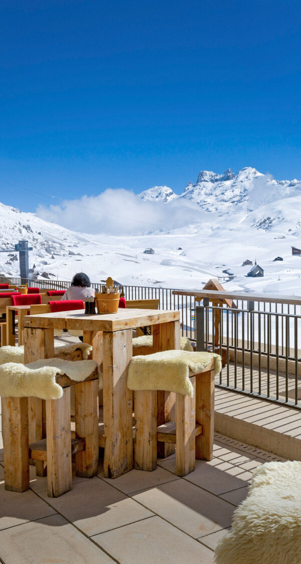 Frutt Essen Schlafen Winter Mountain Resort