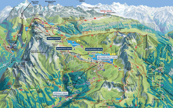 Frutt Sommer Informieren Panoramakarte